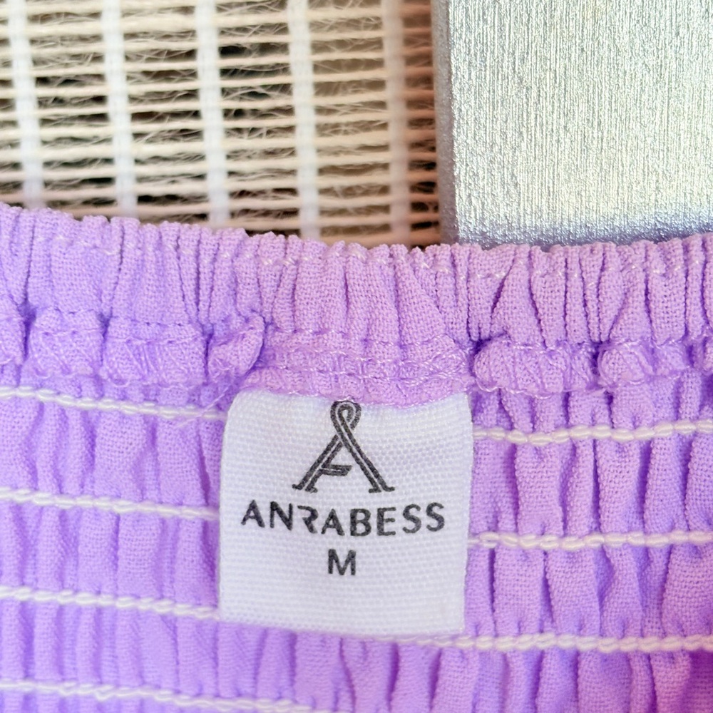 Chic Lavender Midi Dress with Bow Straps - Picture 3 of 7